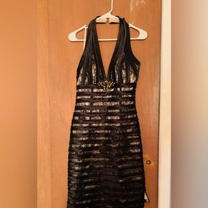 DKNY formal midi dress